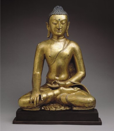 Buddha Shakyamuni or Akshobhya, the Buddha of the East. Between 11th-12th centuries